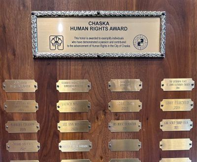 Human Rights Award Plaque