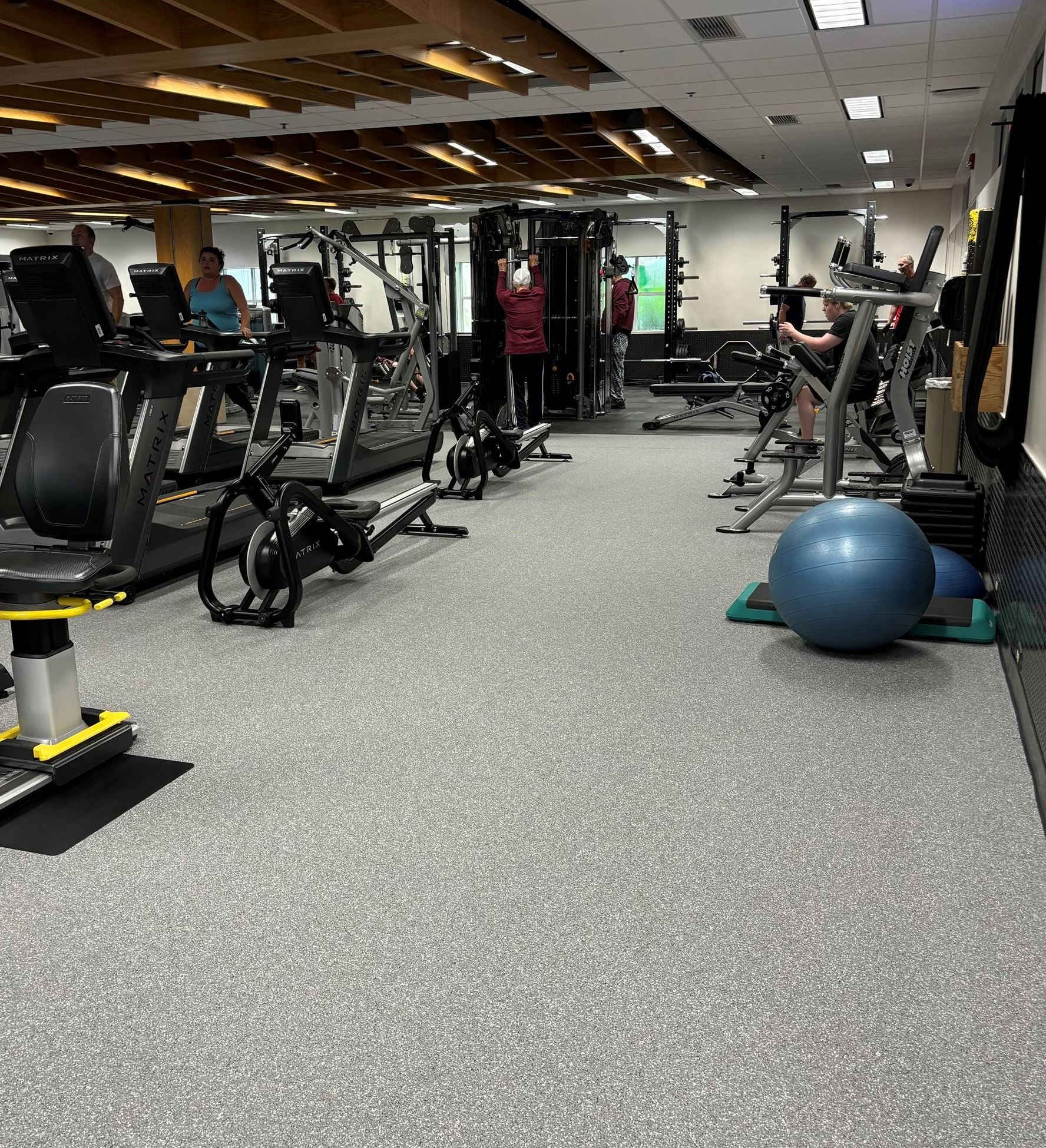 New gym flooring and layout