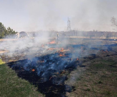 Prescribed Burn at intersection of Engler Blvd and Audubon Rd