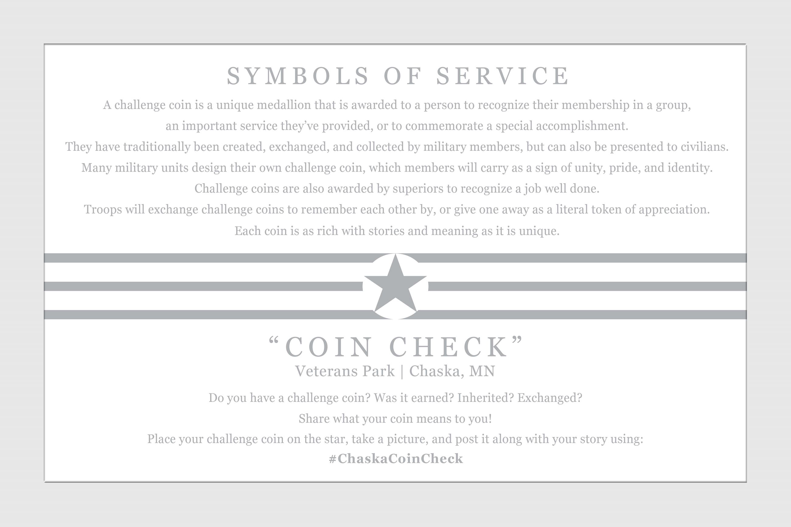 Chaska Coin Check Podium Text