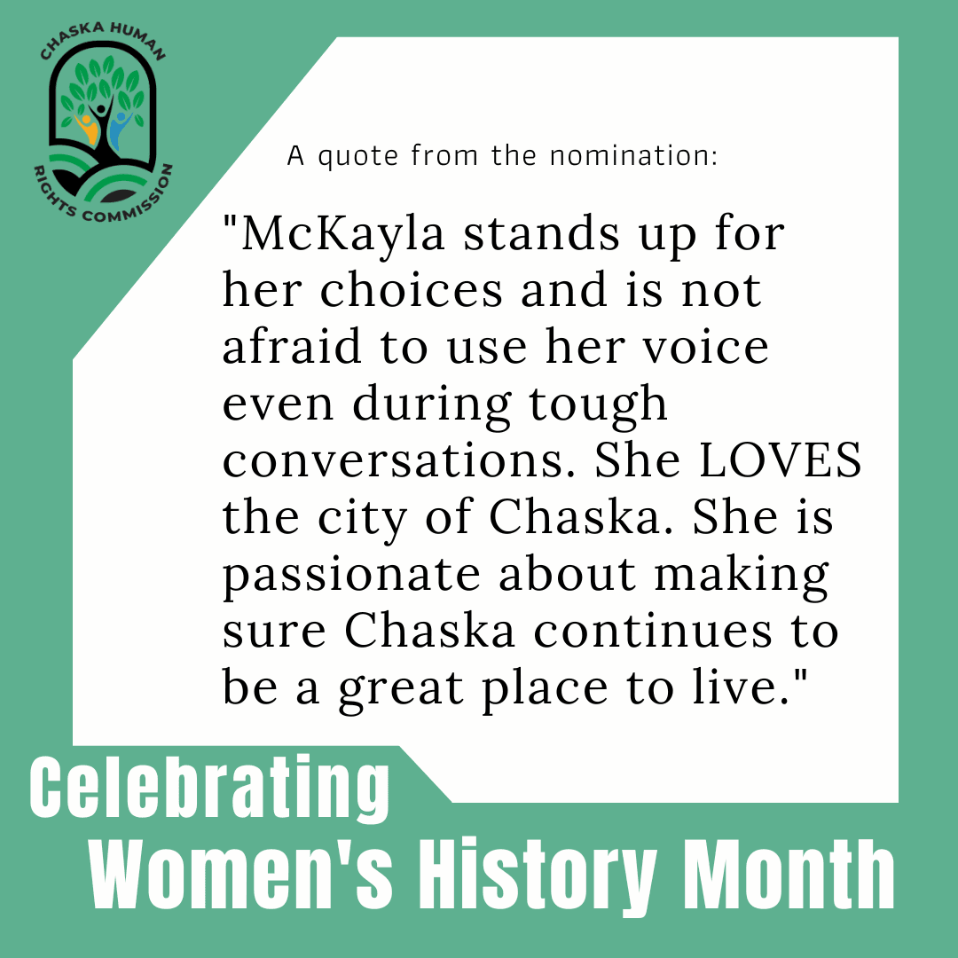 Quote about McKayla from the person who nominated her