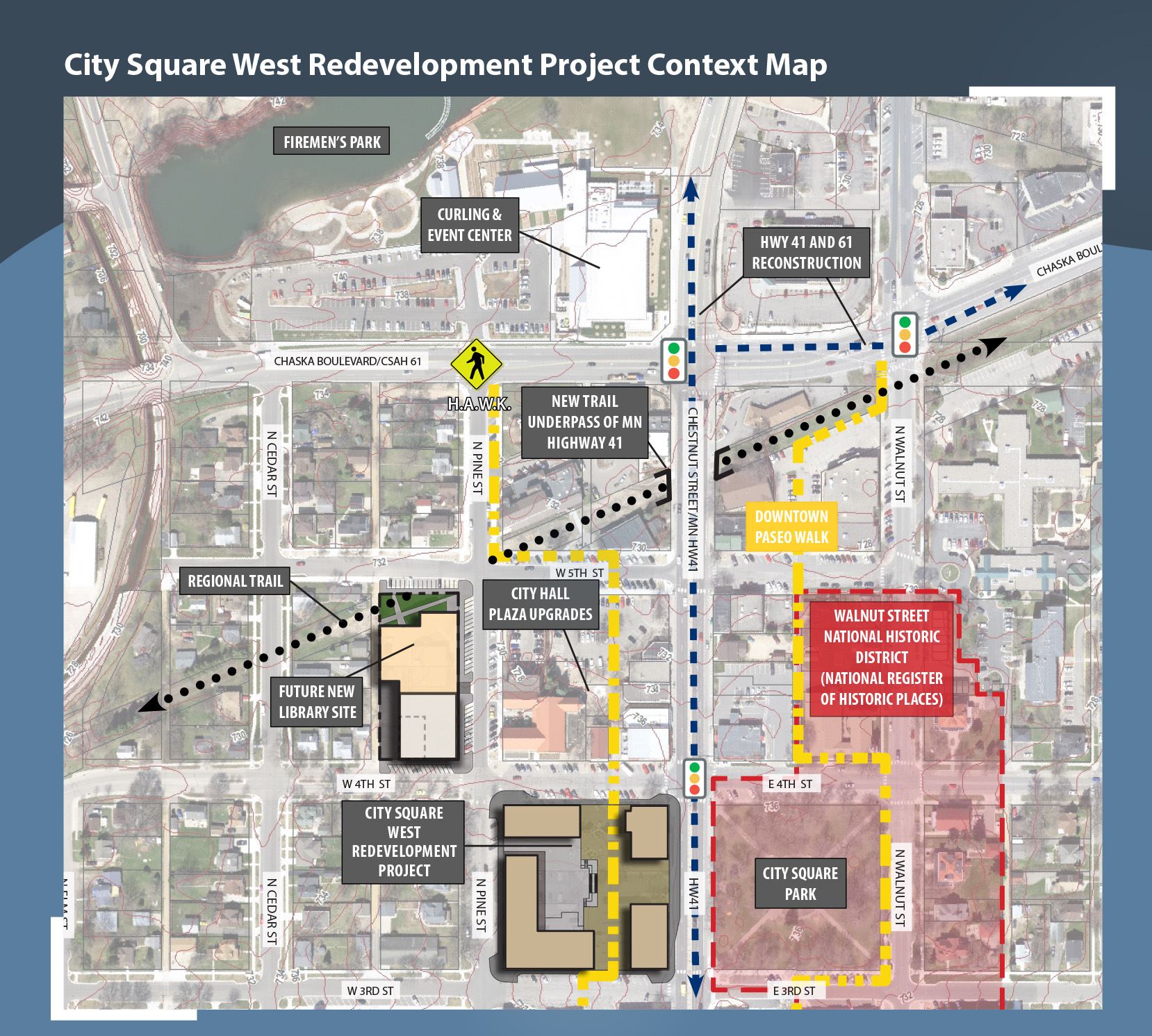 City Square West Redevelopment Map